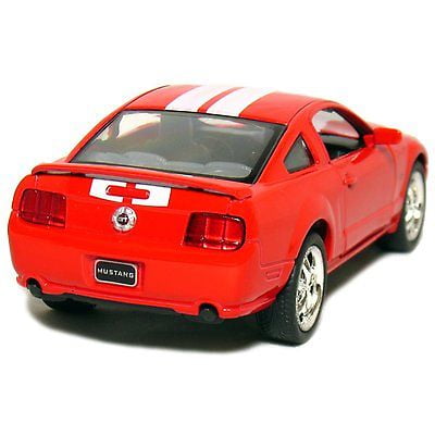 2006 Ford Mustang GT with Stripes 1:38 Scale Diecast Car Model 5" YELLOW 