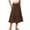 Coffee Skirts for Women, variant on Limited Time Deal Iumwxz Ruffle Pleated Lightweight Flare Skirts Skirts for Women Trendy Summer Solid Skirt Elastic Mid Waist Mid-Length Skirt for Ladies Dressy Officewear