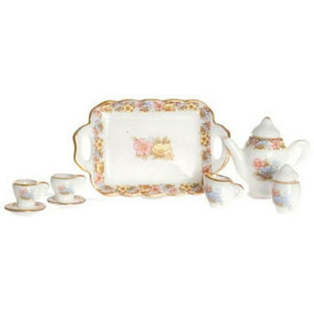Dollhouse Tea - Dollhouse Tea Set 10Pc Pink Gold