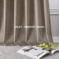 thumbnail image 3 of Cortinas Benedeco de terciopelo marrón, 132 x 274 cm, 2 paneles, dormitorio, 3 of 8