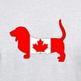 thumbnail image 3 of CafePress - Basset Hound Canadian Flag T Shirt - Men's Classic Graphic T-Shirt, 3 of 4