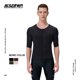 thumbnail image 2 of HISERWA - Maillot de ciclismo para hombre, de manga corta, aerodinámico, sin costuras, diseño sin cuello, para ciclismo, transpirable, 2 of 5