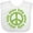 AA-White, variant on Inktastic Peace Baby Boys or Girls Baby Bib