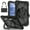 Black, variant on ELEHOLD Heavy Duty Case for For Samsung Galaxy Tab A11 2025, 8.7-inch, 3-Layer Rugged 360 Rotating Kickstand Handle Grip Detachable Shoulder Strap Kids Friendly Shockproof Case, Black