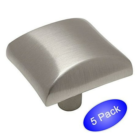 5/8 Inch Antique Silver Knob - Cosmas 6262SN Satin Nickel Modern Cabinet Hardware Knob - 1-1/16