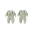 thumbnail image 2 of Cenuakty Boy Fall Romper Vehicle Pattern Striped Crew Neck Long Sleeve Jumpsuit, 2 of 9