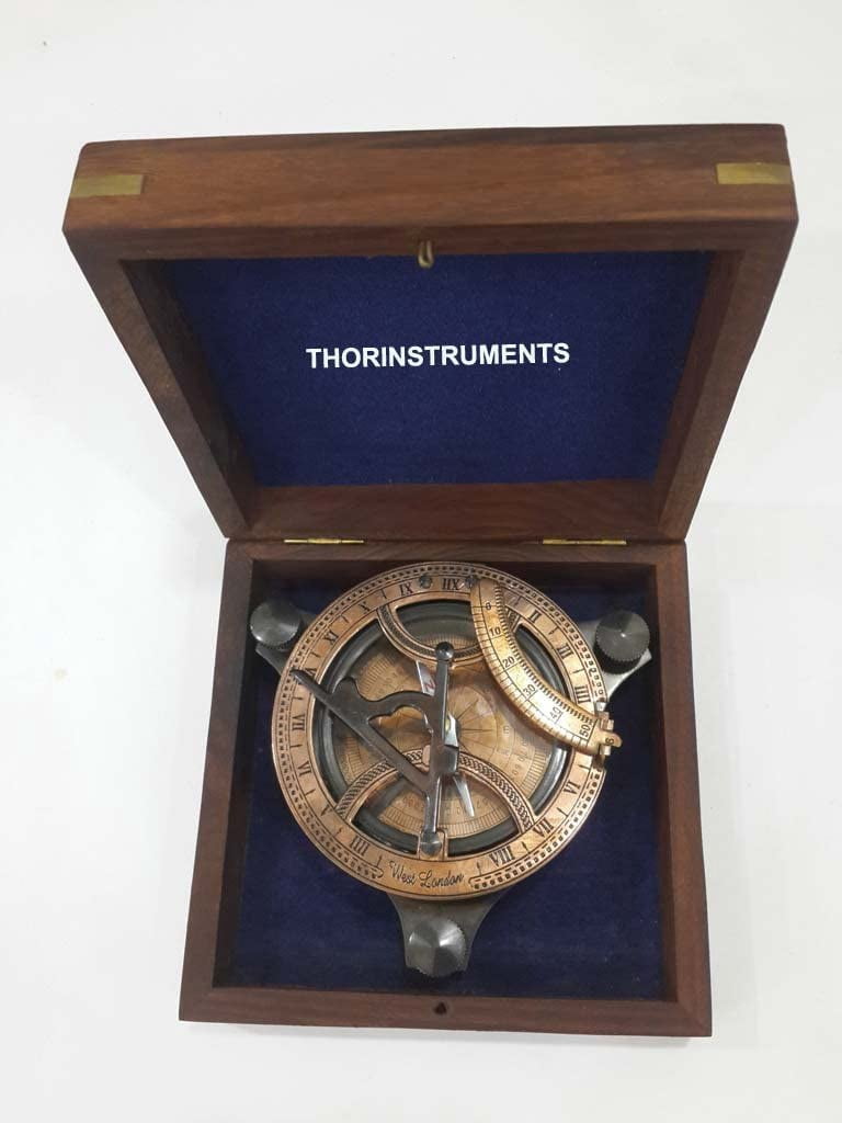 Nautical Double Color Sun Dial Compass 4" Sold By Thorinstruments Co