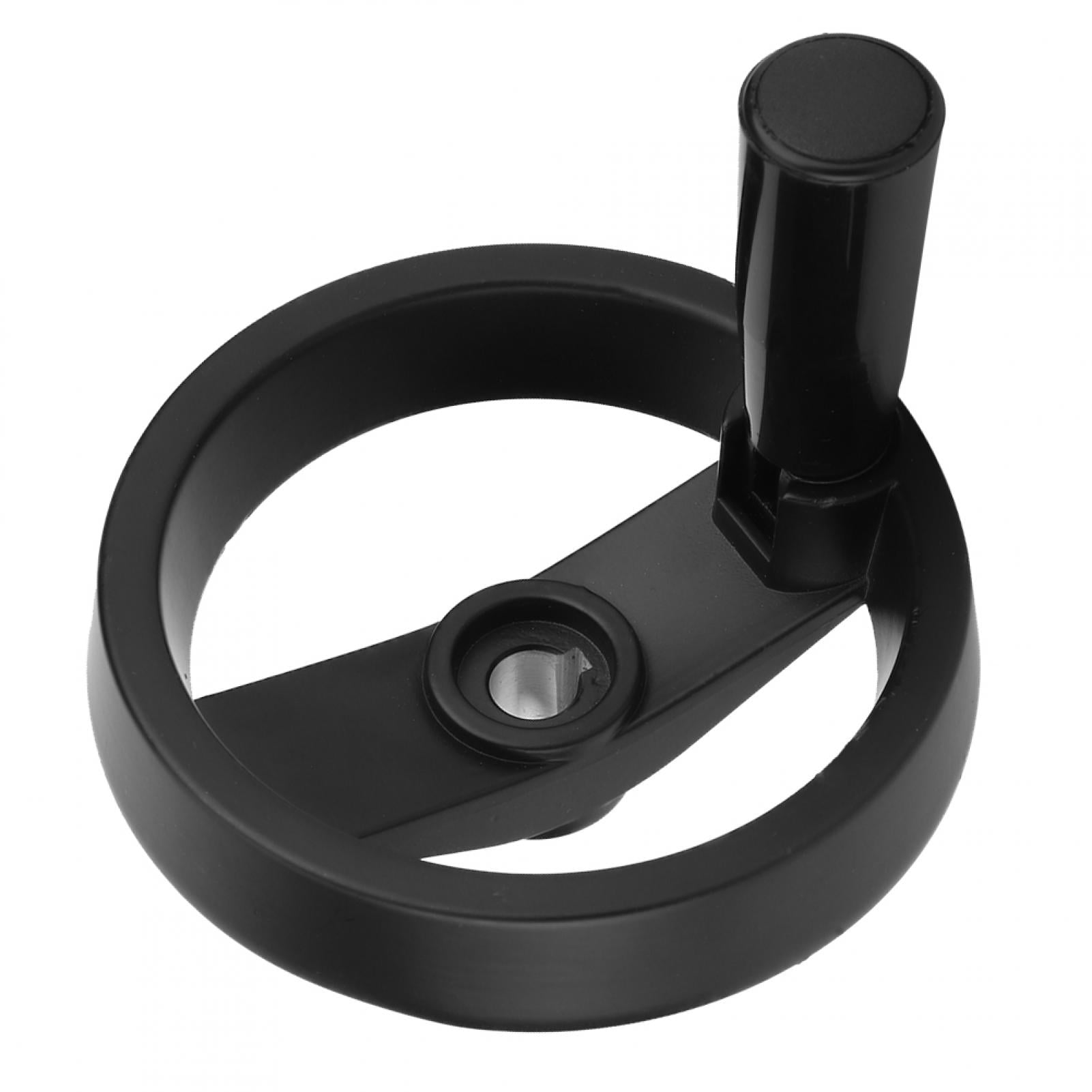 Plastic Crank Wheel with Handle for Milling Machine Lathes Grinders Yosoo Health Gear 1pc 12x125mm Black Hand Wheels 