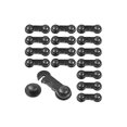 thumbnail image 1 of 16Pcs Baby Child Safety Lock Self Adhesive Cupboard Door Latch Safety Seal for Kitchen Cabinets Drawers Ovens Fridge Toilet (Black), 1 of 5