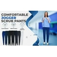 thumbnail image 4 of JEFFRICO Scrubs for Women Jogger Pants Lightweight Slim Fit 4 Way Stretch Soft Scrub Pants, 4 of 6
