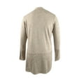 thumbnail image 2 of Karen Scott Women's Open-Front Contrast-Trim Cardigan (XXL, Neutral Combo), 2 of 2
