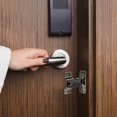 thumbnail image 3 of Shisuyan 1Set Nickel Plated Latch Lock for Business Privacy Locking Sinking Hole Design 3.14X1.18X0.67In, 3 of 9