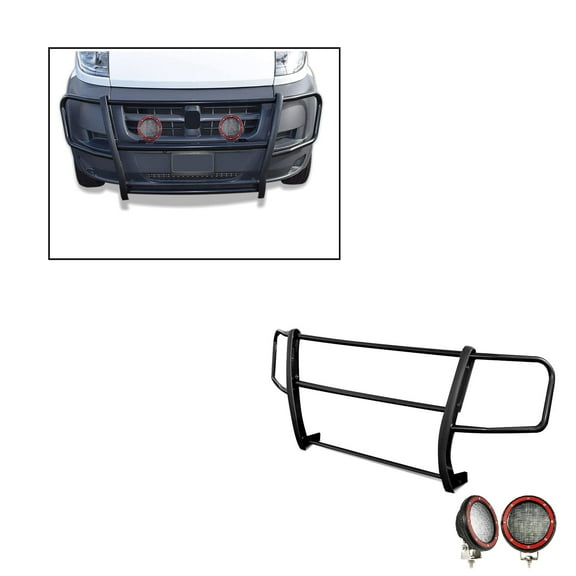 Black Horse Off Road 17DOPRMAPLFR Grille Guard Kit