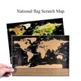 thumbnail image 2 of Scratch Off World Travel Map Poster Lámina de cobre Etiqueta de la pared, 2 of 8