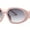 Pink Smoke, variant on Minimal Mod Clout Trendy Plastic Fashion Sunglasses All Black
