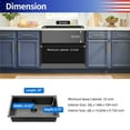 thumbnail image 5 of Undermount Single Bowl Stainless Steel Kitchen Sink with Workstation, 5 of 5