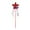 Red, variant on 4th of July Decorations, Independence Day Pentagram Decoration Red White And Blue Five Star Bow Star Stick Inserts Independence Day Party Decoration