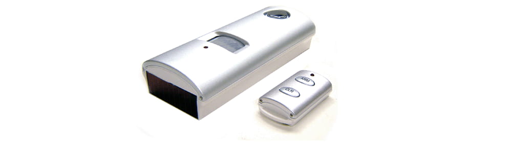 Motion Detector Alarm With IR Remote Control + Solar Panel ...