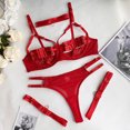 thumbnail image 3 of Echonight-lencería Sexy para mujer, ropa interior ahuecada, trajes de sujetador abierto Sensual sin censurado, disfraz Sexy de 5 piezas, 3 of 5