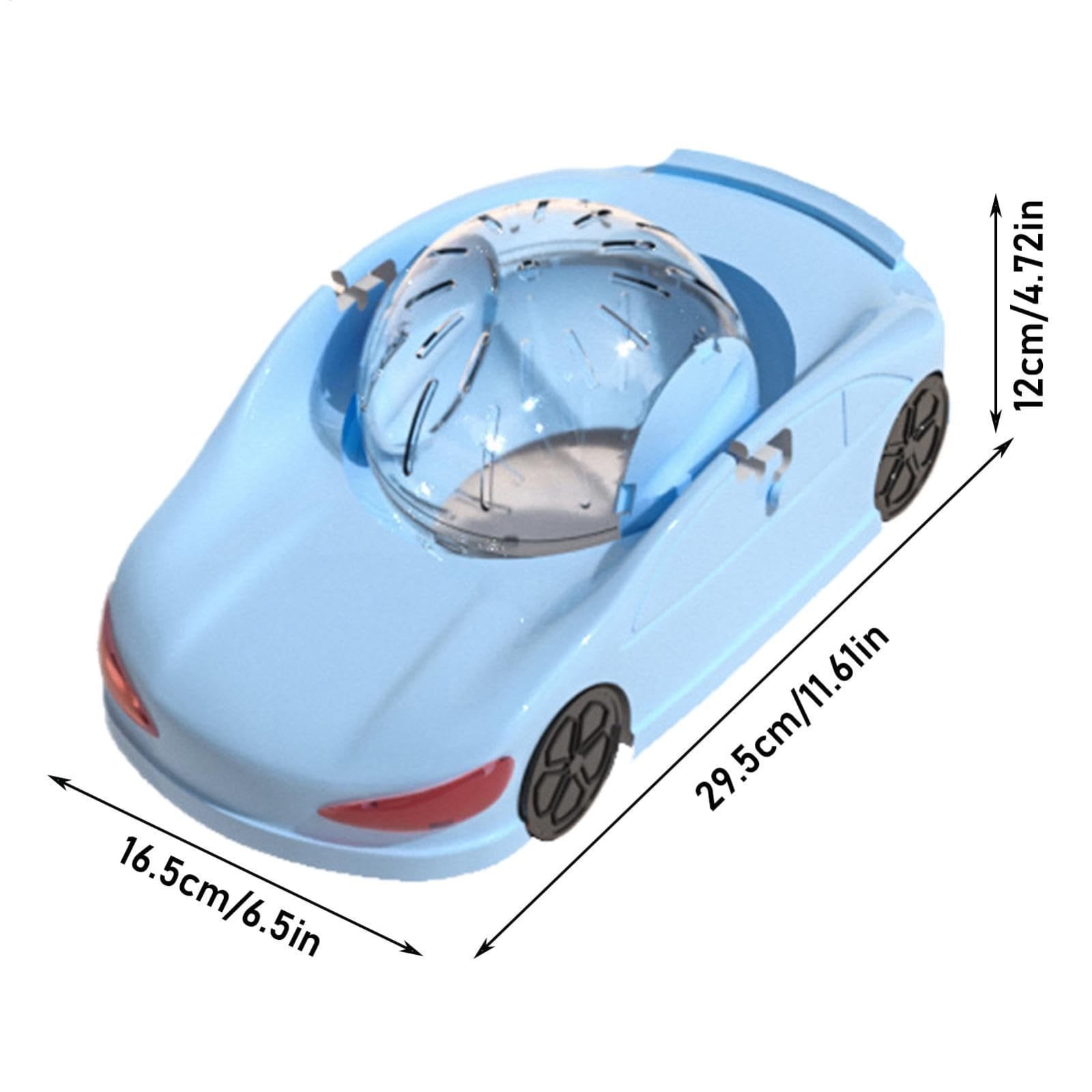 SPOORYYO Silent Exercise Wheel for Hamsters, Transparent Funny Running Ball Toy for Small Pets like Ferrets & Animals, Fitness Vehicle 29.5x16.5x12cm