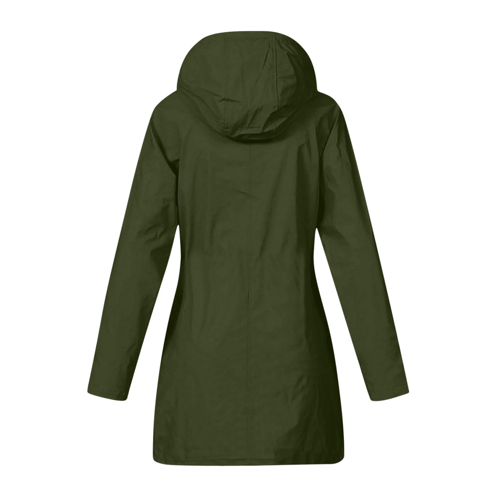 Rain Jacket for Women Lightweight Long Riancoat Hooded Waterproof Windbreaker Outdoor Hiking Travel Trench Coats