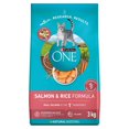 thumbnail image 1 of Purina ONE Saumon & Riz, Nourriture Sèche pour Chats 3kg, 1 of 9