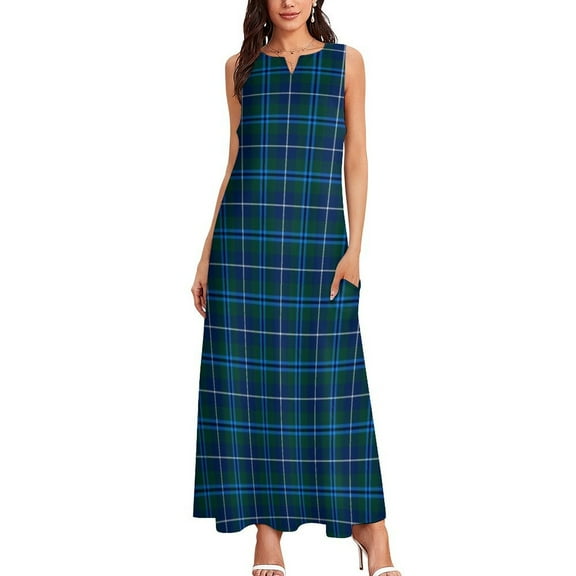 Clan Douglas Tartan Long Dress clothes for woman summer dresses ladies sexy dress for women