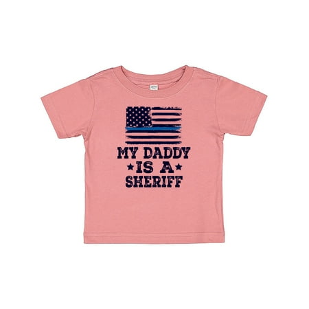 

Inktastic Daddy Is A Sheriff Law Enforcement Gift Baby Boy or Baby Girl T-Shirt