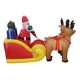 thumbnail image 3 of Impact Select Christmas Inflatable Outdoor Yard Decoration, 6 ft Santa on Sleigh with Reindeer, 3 of 4