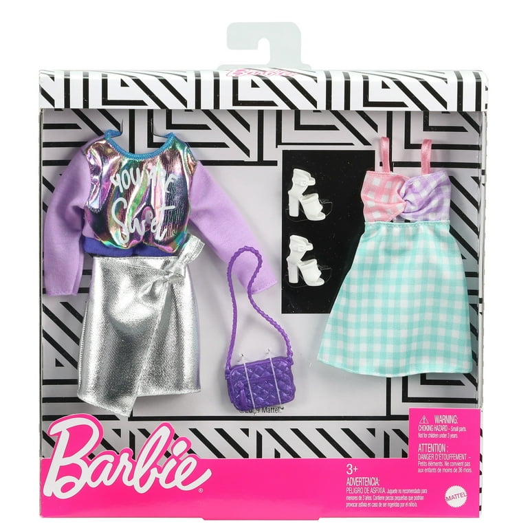 Barbie Fashions 2-Pack Clothing & Accessories Set Includes