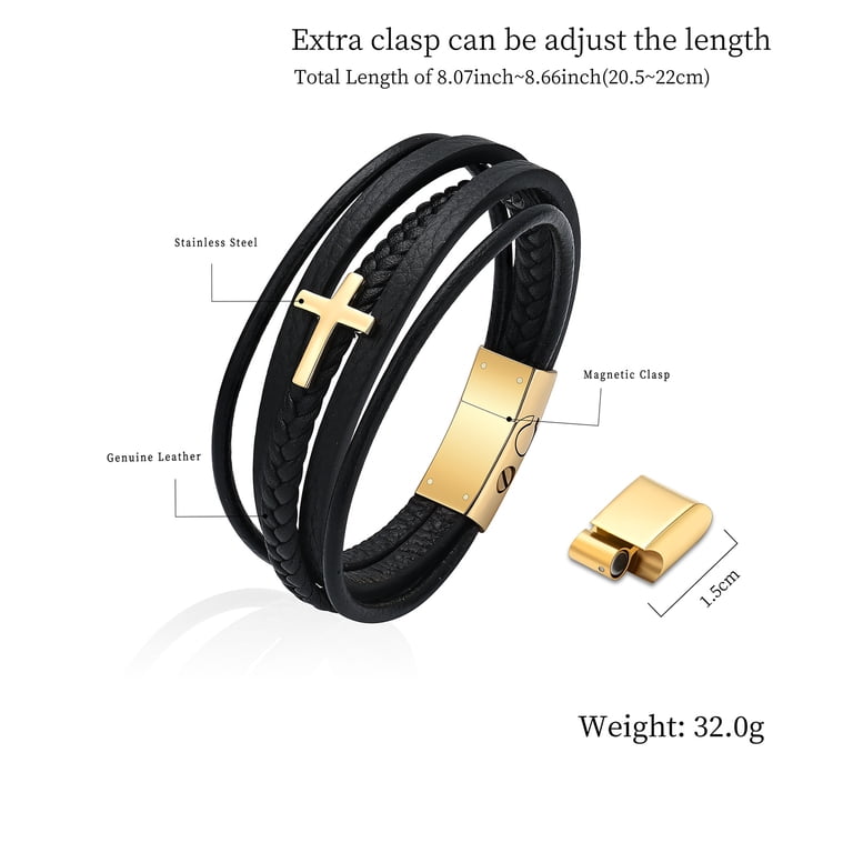Stainless Steel Cremation Cuff Bracelet - Double Urn Keepsake For Ashes, Gift Box & Funnel Included