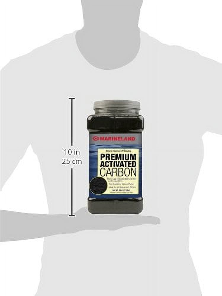 Marineland Black Diamond Premium Activated Carbon Filter Media for Aquariums, 40 oz
