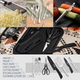 thumbnail image 5 of Camping Cooking Essentials Utensils Set - Camp Cookware Kitchen Accessories Kit, Camper Gear Must Haves, Stainless Steel & Silicone, RV Car Portable Outdoor Equipment Tool, 5 of 6