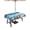 Light Blue Dark Green, variant on Outdoor Tablecloth with Umbrella Hole, Summer Beach Coastal Spillproof Waterproof Outdoor Table Cover, Blue Sea Ocean Landscape Hawaii Patio Tablecloths for Party Picnic Camping, Rectangle 54"x80"