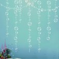 thumbnail image 1 of 4 pcs Under the Sea White Bubble Garlands for Little Mermaid Party Decorations 2D Bubble Coutout Garland Hanging Bubbles, 1 of 4