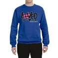 thumbnail image 2 of Wild Bobby, Loved John 3:16 Inspirational/Christian Unisex Crewneck Graphic Sweatshirt, Royal, X-Large, 2 of 6