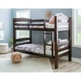 thumbnail image 2 of Linon Levi Twin over Twin Wood Bunk Bed, 80.47"L x 41.89"W x 67.48"H, Espresso, 2 of 14