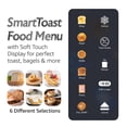 thumbnail image 3 of Elite Gourmet ECT5924D SmartToast - tostador digital de ranura larga de 4 rebanadas, ranuras de 1.5 pulgadas de ancho para panes gruesos y función de bagel, visualización táctil LED, temporizador de, 3 of 5