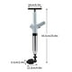 thumbnail image 5 of Precios Reducidos, Desatascador de inodoro Desatascador de acero inoxidable Kit de desatascadores de desagües de alta presión para baño Desagües de piso de cocina Fregadero Baño Tubería obstruida, 5 of 8