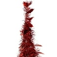 thumbnail image 4 of Northlight 6' Red Tinsel Pop-Up Artificial Christmas Tree, Unlit, 4 of 5
