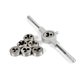thumbnail image 2 of Tap de rosca Irfora 8Pcs Tap Die Set Tornillo Rosca Carbono Mano Tornillo Grifos Grifos ajustables Muere Llave Irfora Tap de rosca, 2 of 2