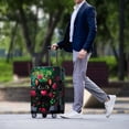 thumbnail image 3 of HELLHERO Black Cat Rose Baggage Covers Polyester Anti Stain Quick Disassembly Luggage Protective Case for Family, 3 of 7