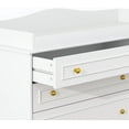 thumbnail image 4 of ChVans Changing Table Dresser, Baby Classic Nursery Dresser with 5 Drawers and 2 Shelves, Wood Chest of Drawers Nursery Storage Kids Organizer, 4 of 9