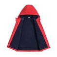thumbnail image 4 of Krdevn Boys' Solid Hooded Windbreaker Jacket Zip-Up Lined Coat Size:9-10 Years, 4 of 8