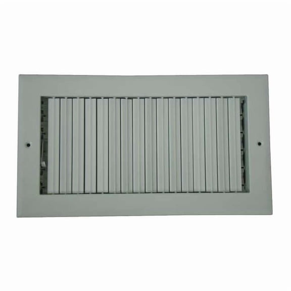 Sidewall/Ceiling Register 7.75 X 13.75, White, Aluminum