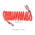 thumbnail image 3 of Shisuyan Tire Inflator Extension Tube EVA Red Stable Airtightness 1Set, 3 of 8