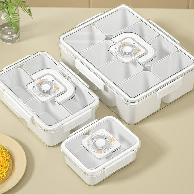 Recipientes Herméticos con Tapa para Almacenar Alimentos | Juego de 4 Loncheras de Plástico Sin Bpa y a Prueba de Fugas | Organizador de Cocina Reutilizable para Sobras y Preparación de Comidas