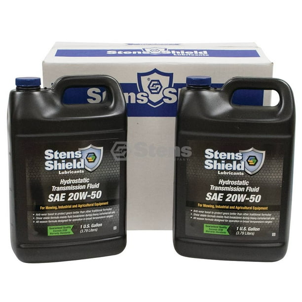 Hydrostatic Transmission Fluid SAE 20W50, Four 1 gallon bottles