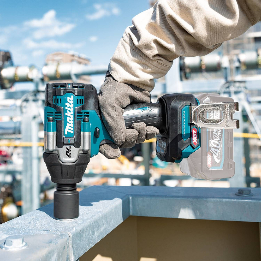 Makita 40V max XGT&reg; Brushless Cordless 4&hyphen;Speed Mid&hyphen;Torque 1/2" Sq. Drive Impact Wrench w/ Friction Ring Anvil, Tool Only