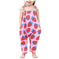 thumbnail image 2 of Toddler Girls Kids Printing Jumpsuit Playsuit Strap Romper Summer Outfits Clothes, 2 of 4